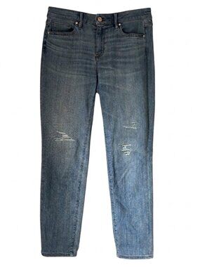 WHITE HOUSE BLACK MARKET MIDRISE EVERYDAY SOFT CASUAL DENIM GIRLFRIEND JEANS